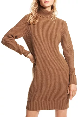 Michael Kors Ribbed Turtleneck Sweater Dress