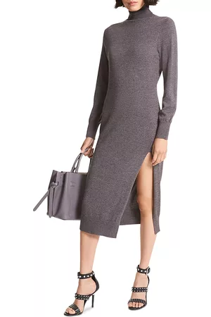 Michael Kors Turtleneck Midi Sweater Dress