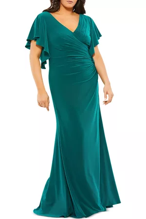 Mac Duggal Women Evening dresses - Flutter Sleeve Gown