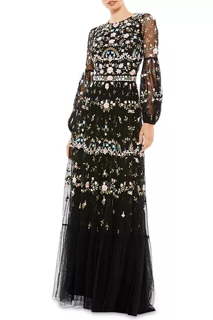 Mac Duggal Embroidered Gown