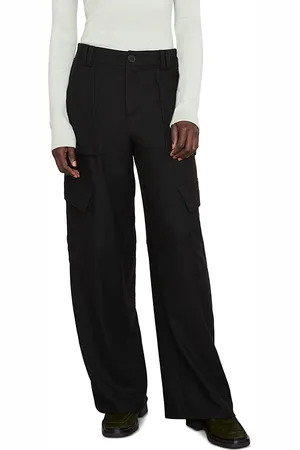 Vince Flannel Wide Leg Raver Pants