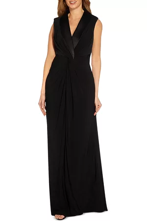 Adrianna Papell Jersey Tuxedo Gown