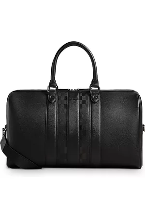 Ted Baker Men's Waylin House Check PU Holdall, Black