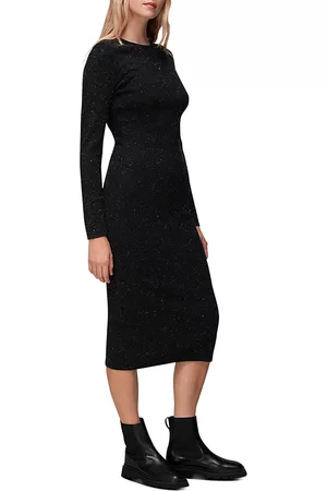 Whistles Women Knitted Dresses - Annie Sparkle Knit Sweater Dress