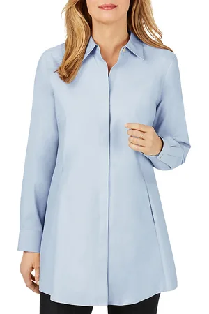 Foxcroft Cici Cotton Non-Iron Tunic Shirt