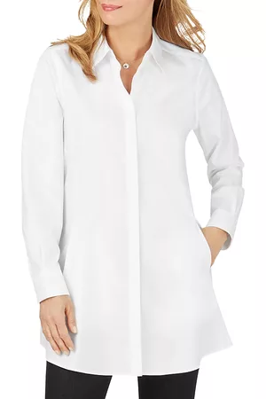 Foxcroft Cici Cotton Non-Iron Tunic Shirt