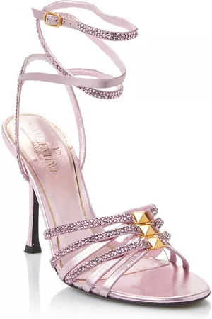VALENTINO GARAVANI Women's Ankle Strap Embellished High Heel Sandals