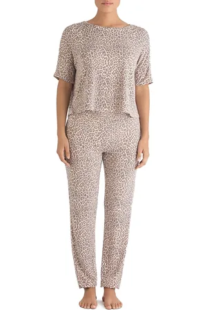 Honeydew Sun Lover Lounge Set in Brown Leopard