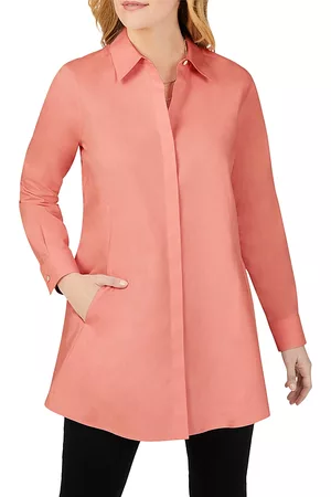 Foxcroft Cici Cotton Non-Iron Tunic Shirt