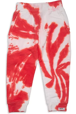 Worthy Threads Girls' Red Tie-Dye Jogger Pants - Little Kid, Big Kid