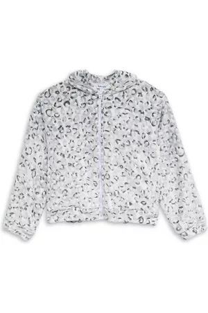 Splendid Girls' Leopard Printed Fleece Jacket - Baby