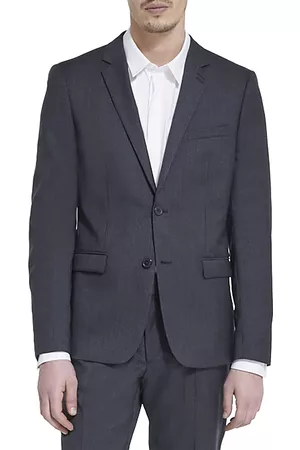 The Kooples Blazers - Tailored Fit Micro Stripe Wool Suit Jacket