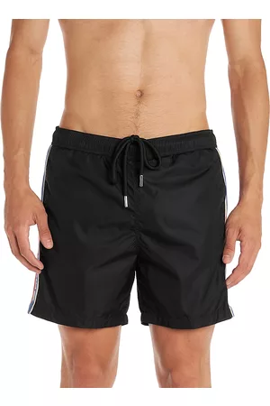 Moncler Men Swim Shorts - Drawstring Nylon Swim Shorts