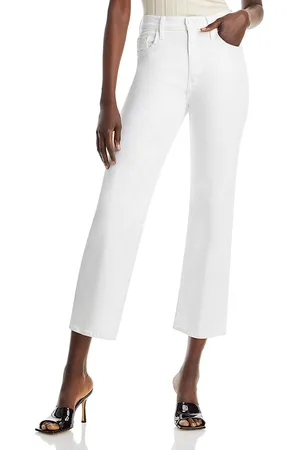 Mother The Rambler High Rise Ankle Straight Jeans in
