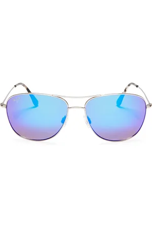 Maui Jim Cliff House Polarized Brow Bar Aviator Sunglasses, 59mm