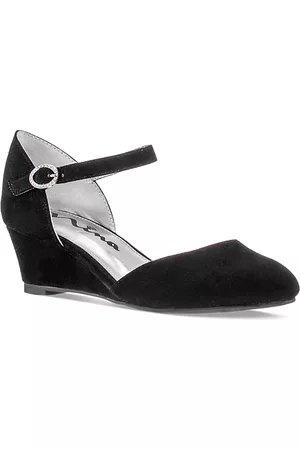 NINA Girls' Lenora Microsuede Wedge Pumps - Little Kid, Big Kid