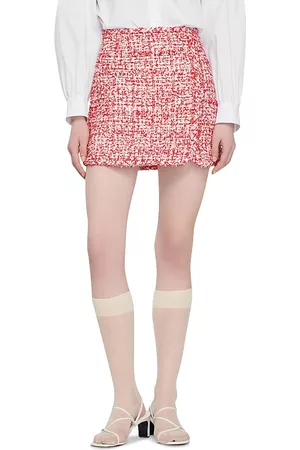 Sandro Women Mini Skirts - Merida Tweed Mini Skirt