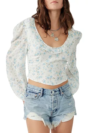 Free People Another Life Printed Top