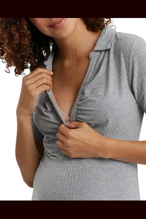 Nom Maternity Calista Ribbed Nursing Top