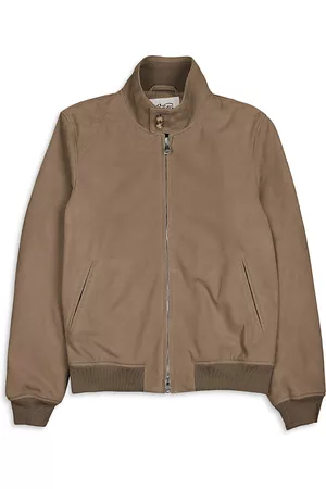 VALSTAR Men Leather Jackets - Suede Harrington Jacket