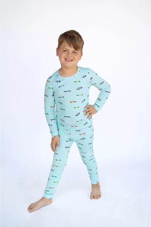 Lovey & grink Unisex Race Car Pajama Set - Baby, Little Kid, Big Kid