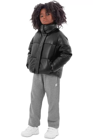 Apparis Puffer Jackets - Unisex Jemma Faux Leather Puffer Coat - Little Kid, Big Kid