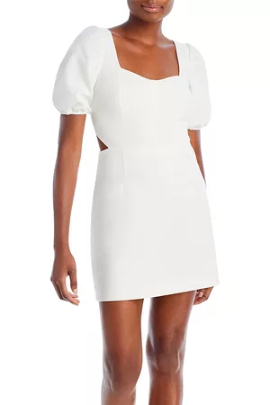 French Connection Women Puff Sleeve Dress - Frenh Connection Puff Sleeve Cutout Dress