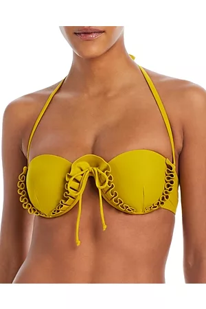 Andrea Iyamah Women Bikini Tops - Fula Ruffle Underwire Bikini Top