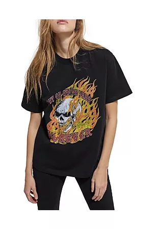 The Kooples Women T-Shirts - Graphic Print Cotton Tee