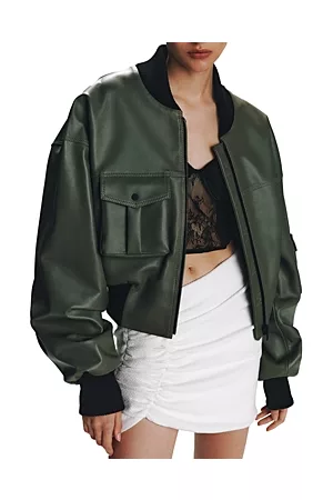 The Mannei Le Mans Leather Bomber Jacket