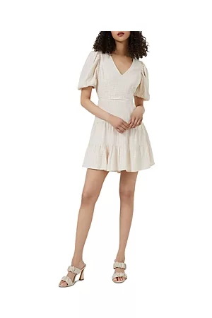 French Connection Women Puff Sleeve Dress - Birch Puff Sleeve Dress
