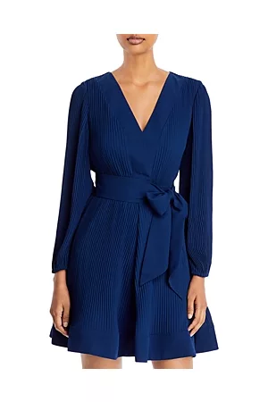 Milly Women Pleated Dresses - Liv Belted Pleated Dress