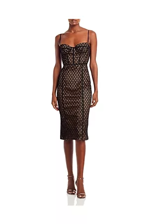 Bardot Charley Lace Bustier Midi Dress