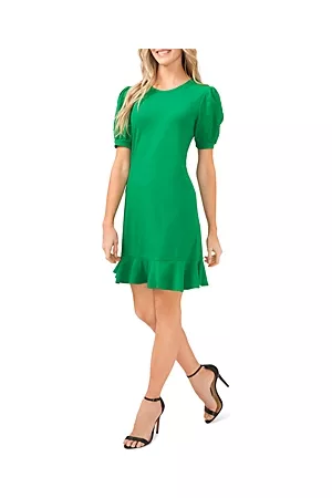 CE&CE Clip Dot Puff Sleeve Dress