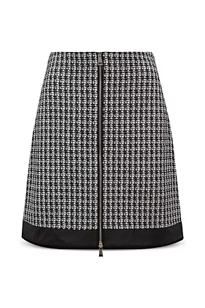 Moncler Women Skirts - Tweed Zip Skirt