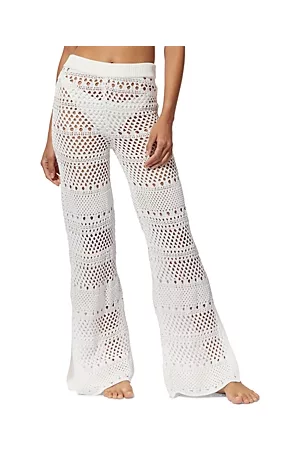 Solid Women Beachwear - The Logan Crochet Cover Up Pants