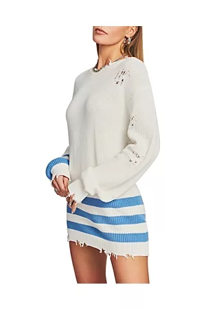 SER.O.YA Women Casual Dresses - Devin Distressed Cotton Sweater Dress