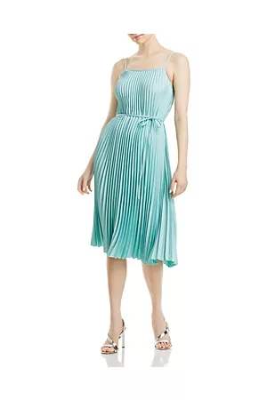 Sam Edelman Women Sleeveless Dresses - Sleeveless Satin Pleated Dress