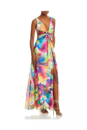 Liv Foster Women Evening dresses - Crisscross Cutout Gown