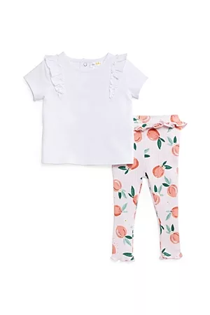 Bloomie's Girls Leggings - Girls' Top & Ruffled Leggings Set