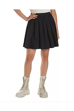 Moncler Women Pleated Skirts - Pleated Cotton Skirt