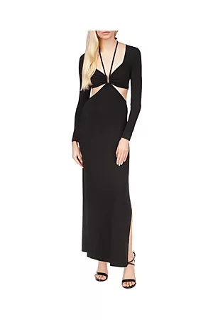 Michael Kors Women Long Sleeve Maxi Dresses - Cut Out Long Sleeve Maxi Dress