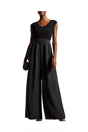 Ted Baker Tabbiaa Off-the-Shoulder Wide Leg Jumpsuit
