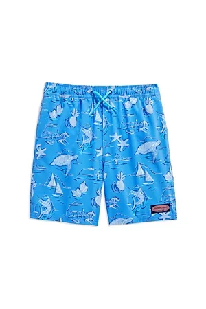 Vineyard Vines Boys Swim Shorts - Boys' Chappy Printed Swim Trunks