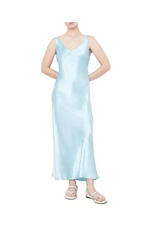 Vince Women Casual Dresses - V Neck Maxi Slip Dress
