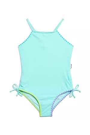 Limeapple Girls Swimsuits - Girls' Bridget Trimmed One Piece Swimsuit