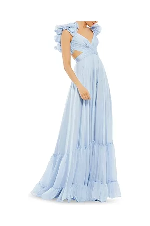 Mac Duggal Women Evening Dresses - Rosette Chiffon Gown
