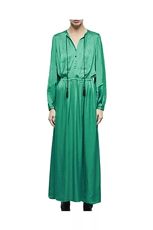 The Kooples Women Long Sleeve Maxi Dresses - Long Sleeve Tassel Maxi Dress