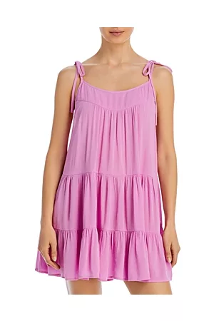 Aqua Women Beachwear - Swim Shoulder Tie Cover-Up Dress