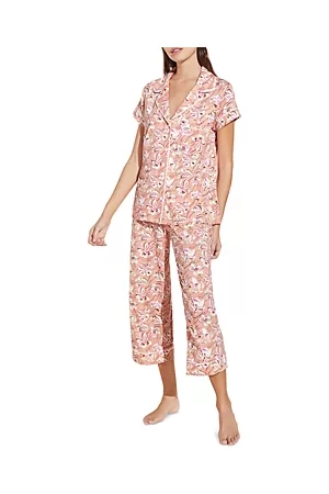 Eberjey Women Capris - Gisele Floral Print Capri Pajama Pants Set